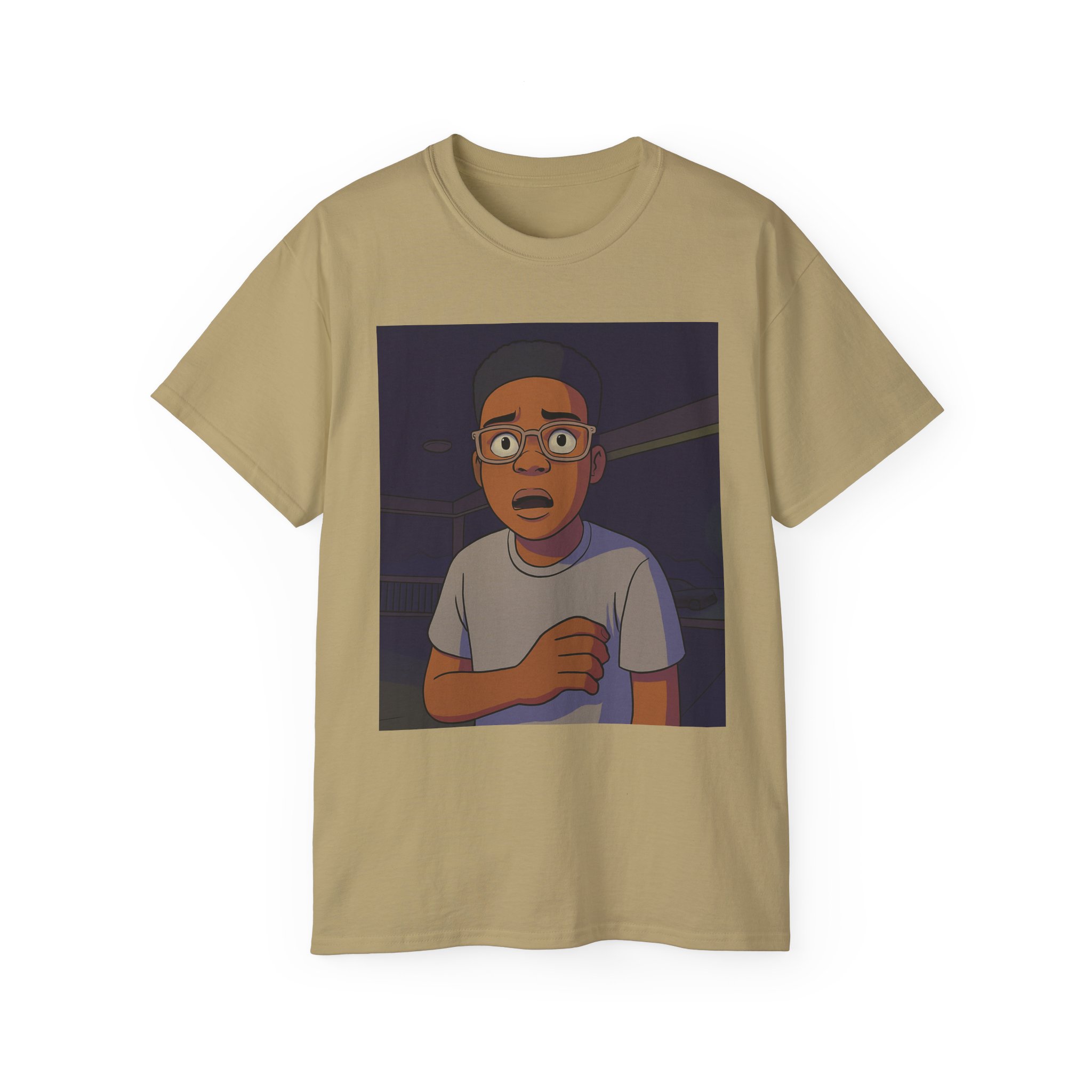Shocked Cartoon Character T-Shirt - Image 13