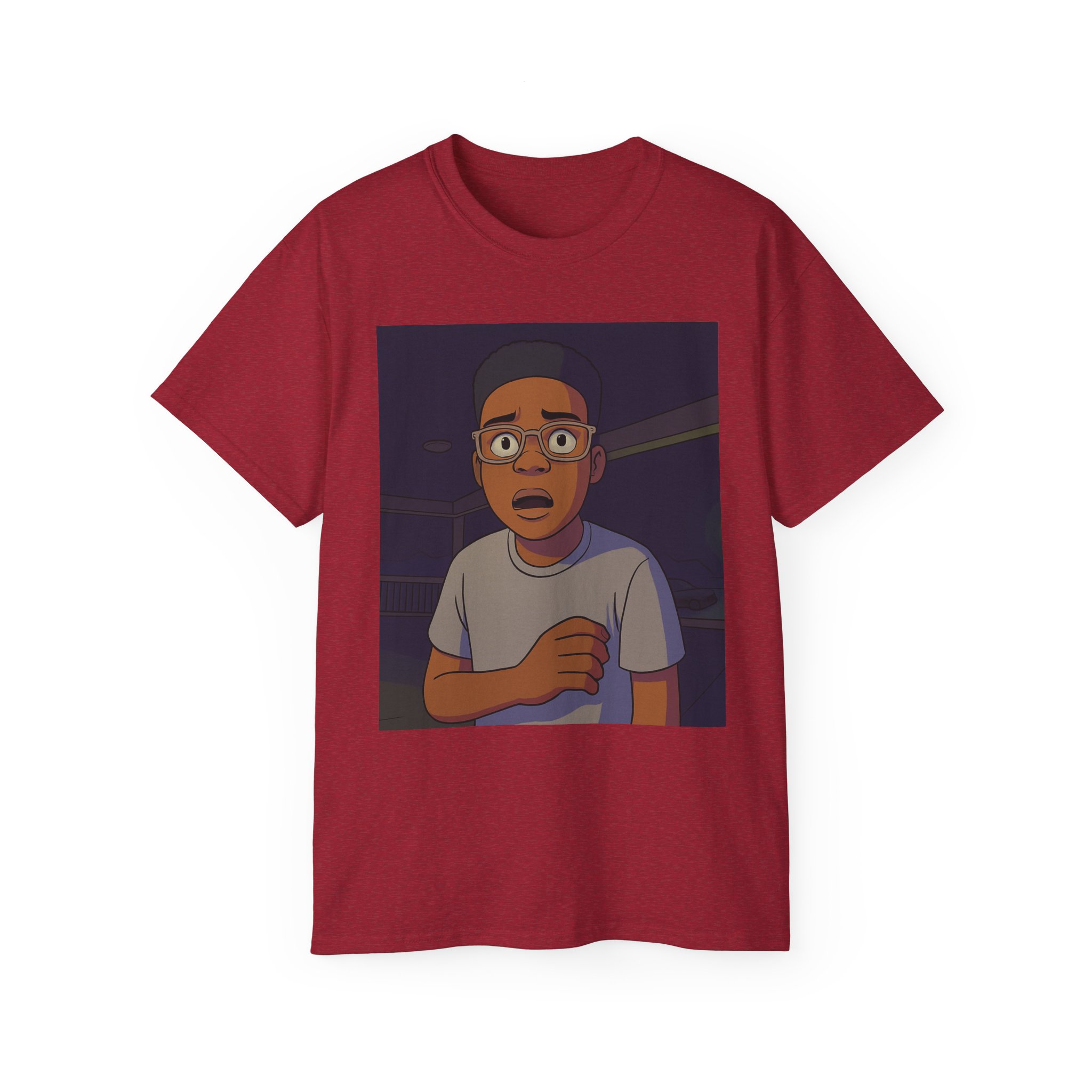 Shocked Cartoon Character T-Shirt - Image 45