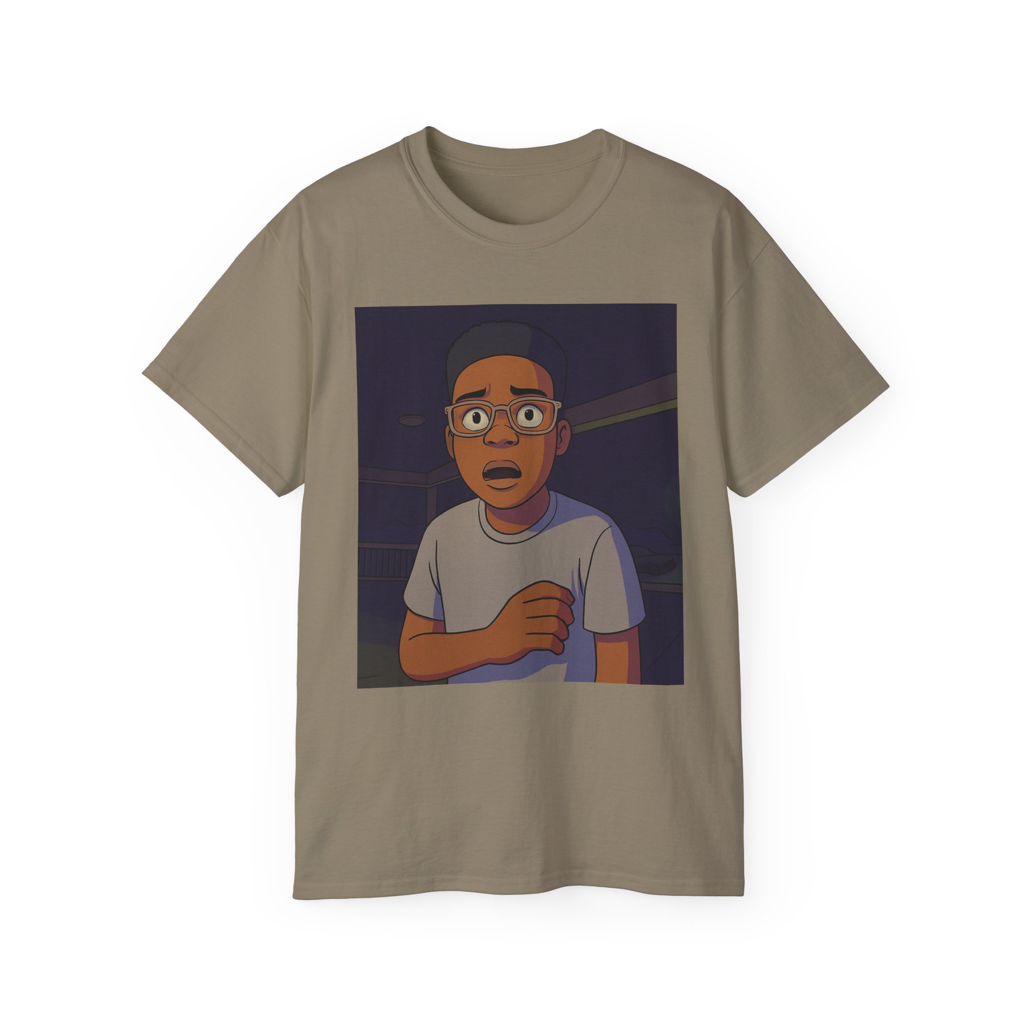 Shocked Cartoon Character T-Shirt - Image 25