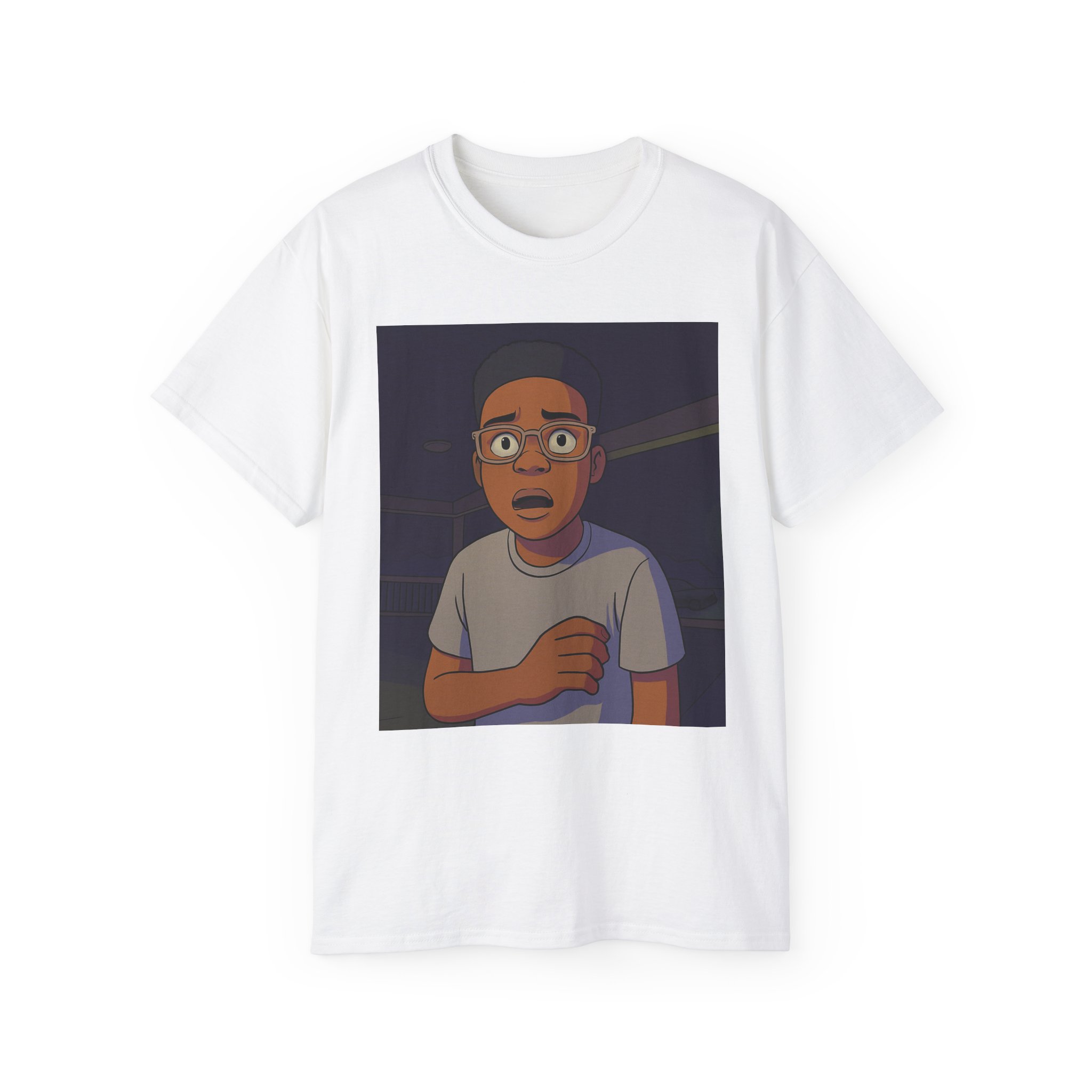 Shocked Cartoon Character T-Shirt