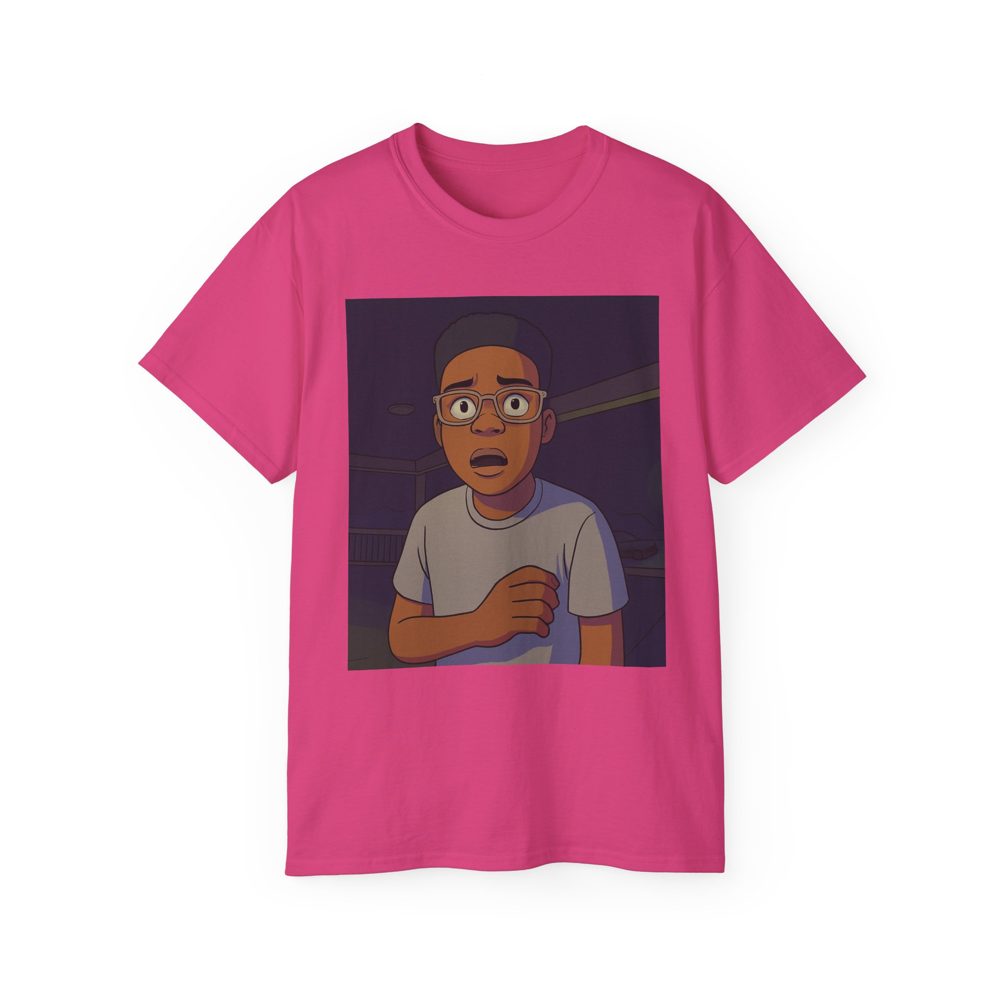 Shocked Cartoon Character T-Shirt - Image 41
