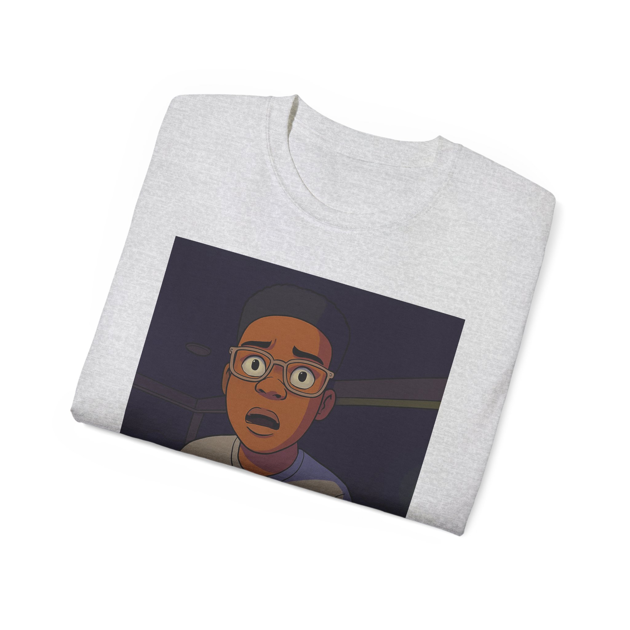 Shocked Cartoon Character T-Shirt - Image 8