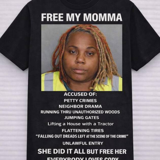 Free My Momma Mugshot Tee - Everybody Loves Cody